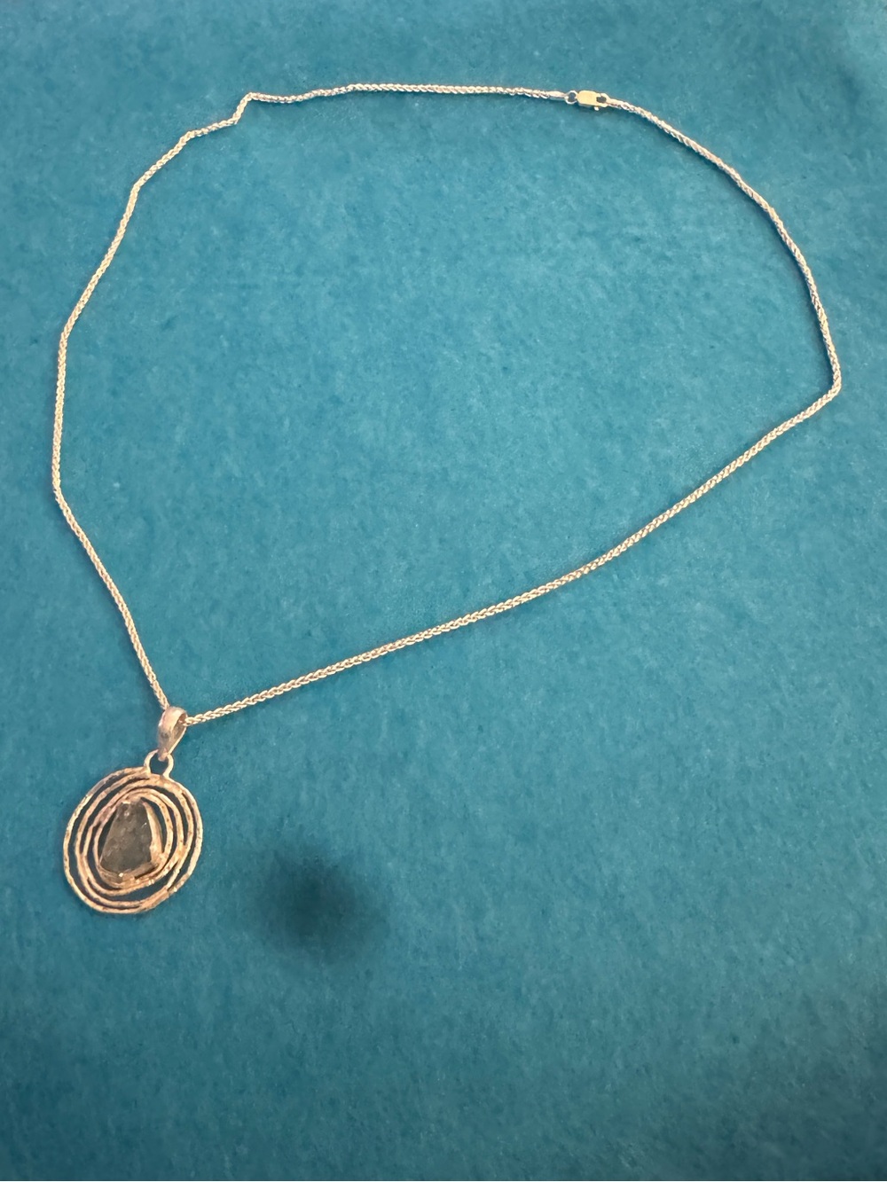 Sterling silver Spiral Pendant Necklace - Women's Jewelry 0169